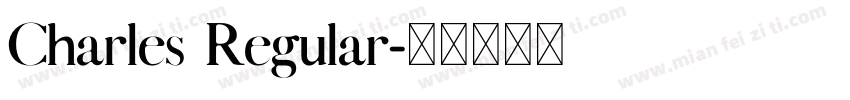 Charles Regular字体转换